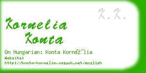 kornelia konta business card